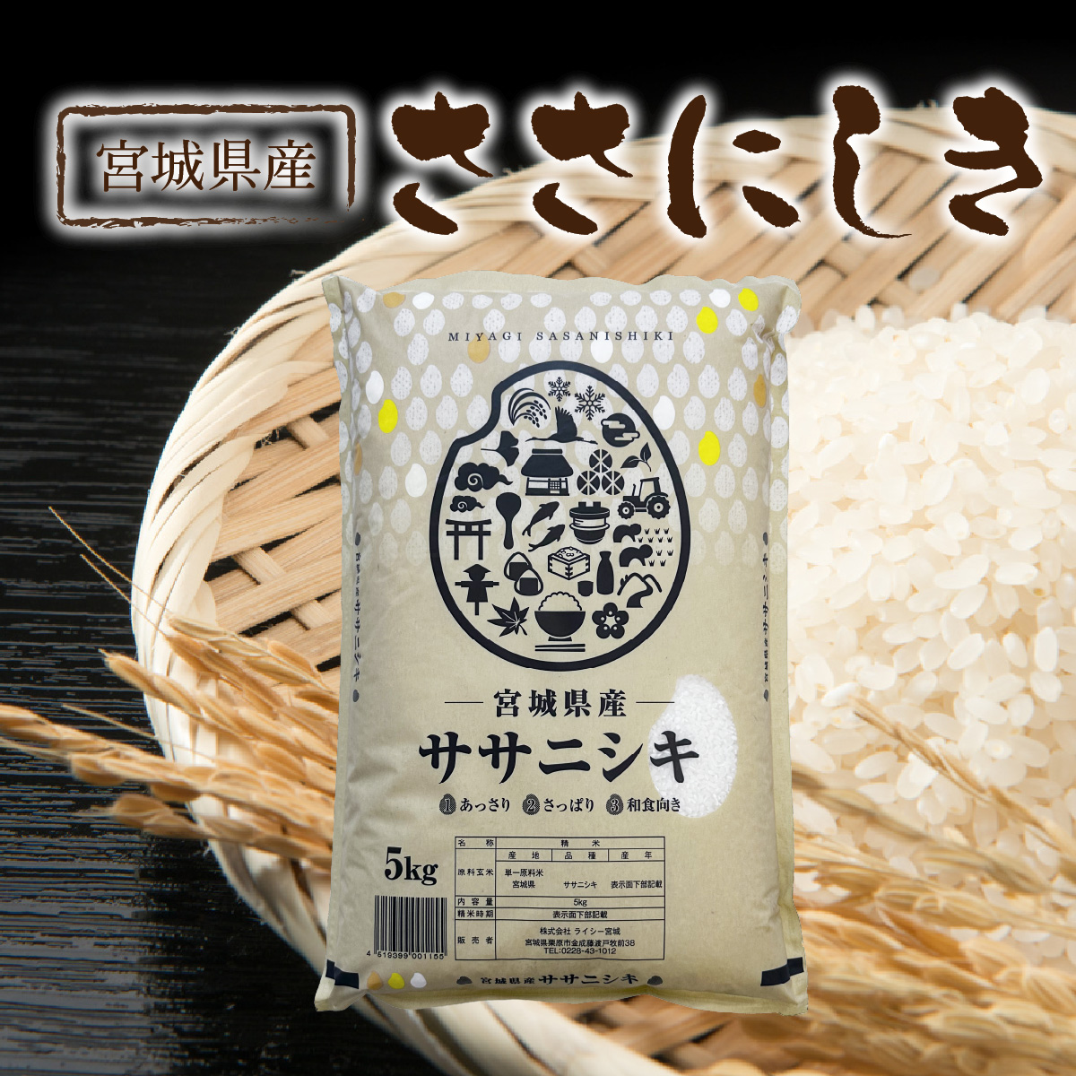 宮城県産 ササニシキ