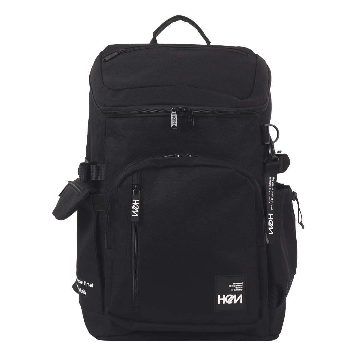 HeM 黒 リュック　美品 HeM(バッグ) ヘム HeM リュック ディバック マーティー Lサイズ