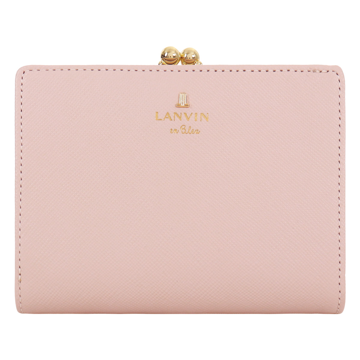 LANVIN en Bleu ランバンオンブルー 二つ折り財布 がま口 本革