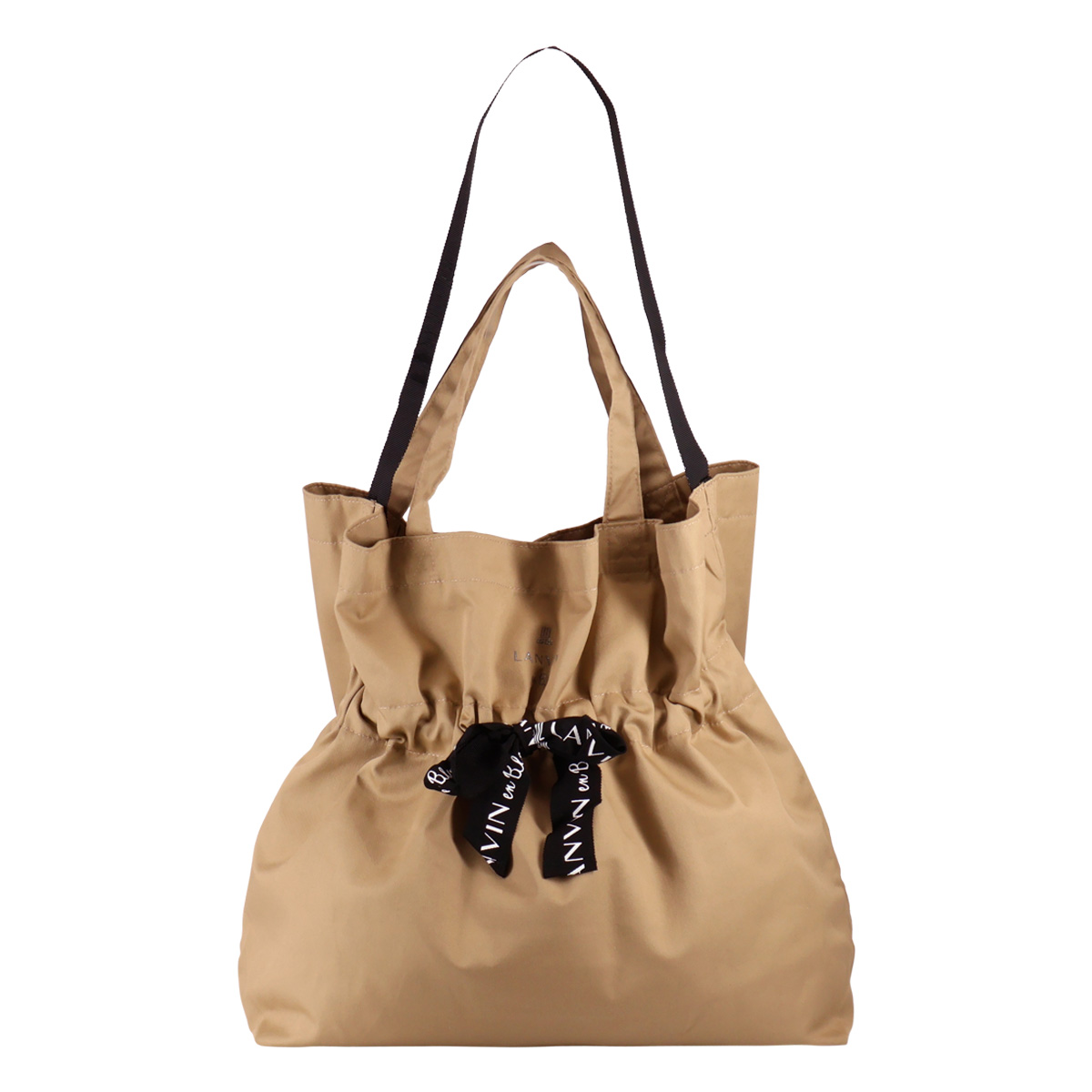 ランバン　LANVIN シャンパンゴールド　巾着バッグ LANVIN en Bleu ランバンオンブルー エコバッグ トートバッグ B4 巾着