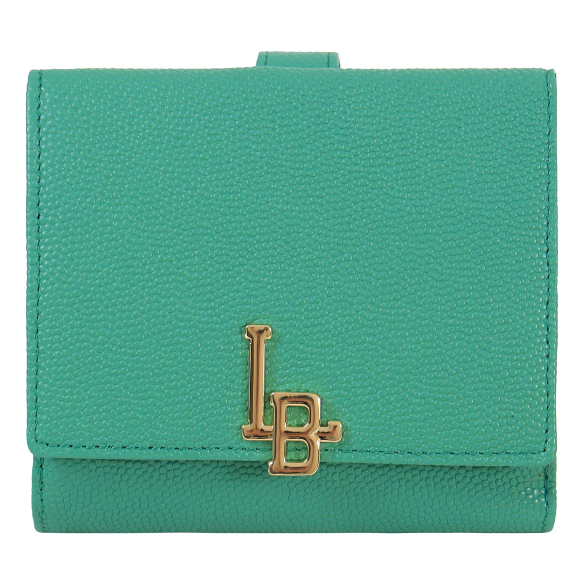 LANVIN en Bleu ランバンオンブルー 二つ折り財布 本革 レディース