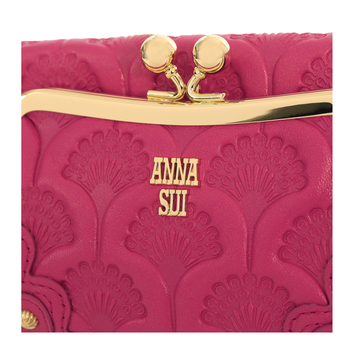 ANNA SUI 財布 アナスイ ANNA SUI ピーコック 二つ折り口金長財布