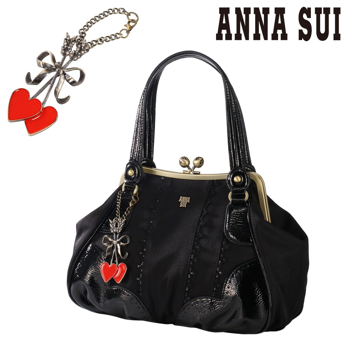 ANNA SUI（アナスイ） トートバッグ がま口 キューピットガーデン