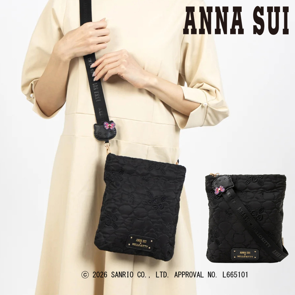 ANNA SUI（アナスイ） ハローキティ ショルダーバッグ HELLO KITTY