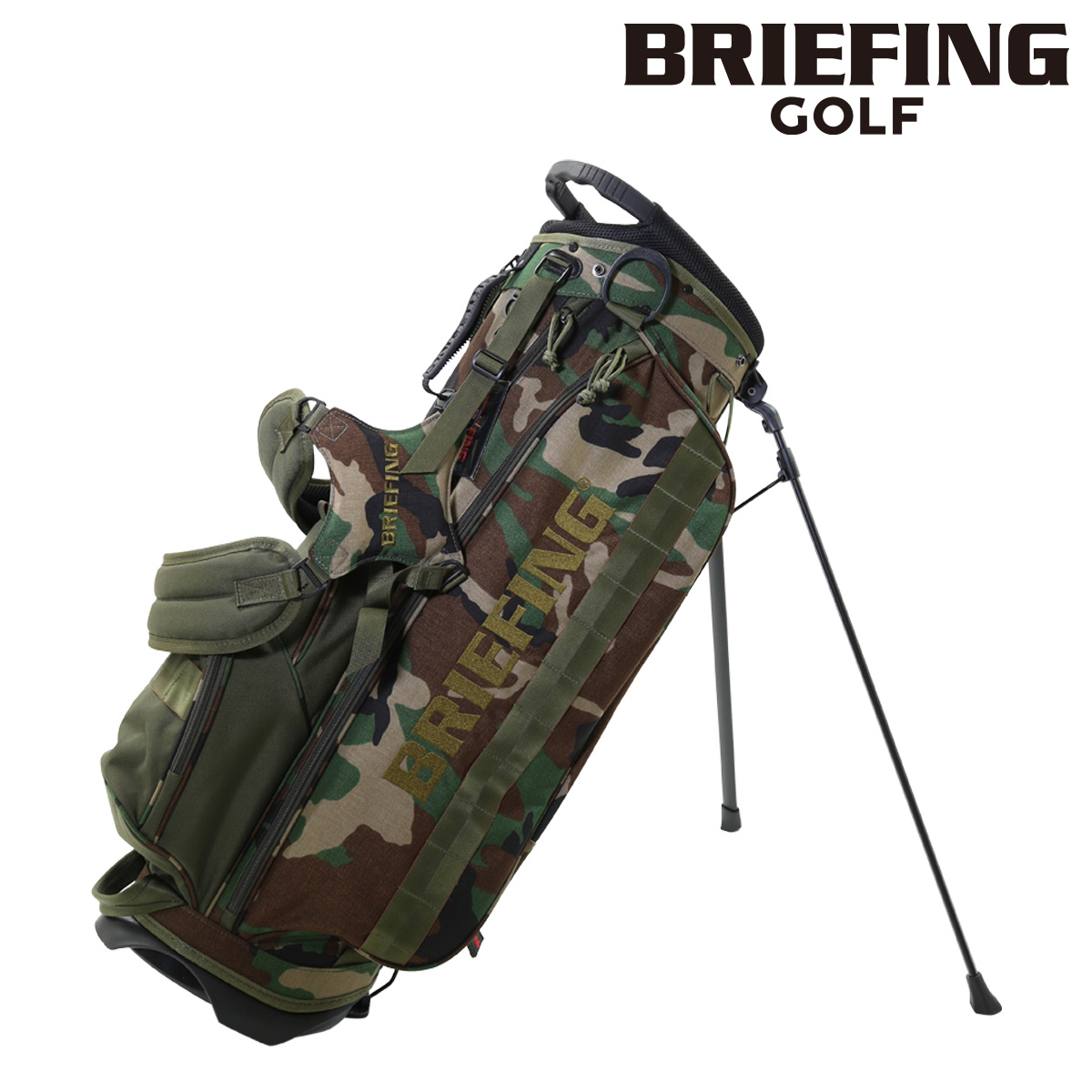 BRIEFING - ブリーフィング ゴルフ キャディバッグ スタンド型 9.5型 5分割 CR-4 ブリーフィング ゴルフ キャディバッグ メンズ 9.5型 4分割 約