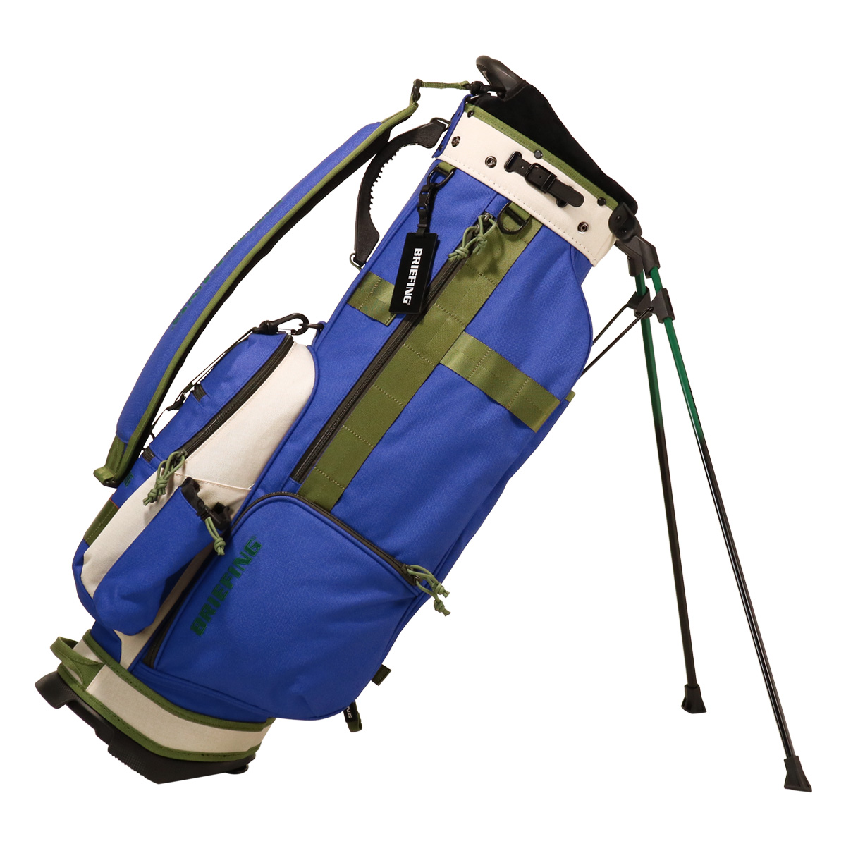 美品 BRIEFING ブリーフィング キャディバッグ フード未使用 別売カバー 美品 BRIEFING ブリーフィング キャディバッグ フード未使用 別売