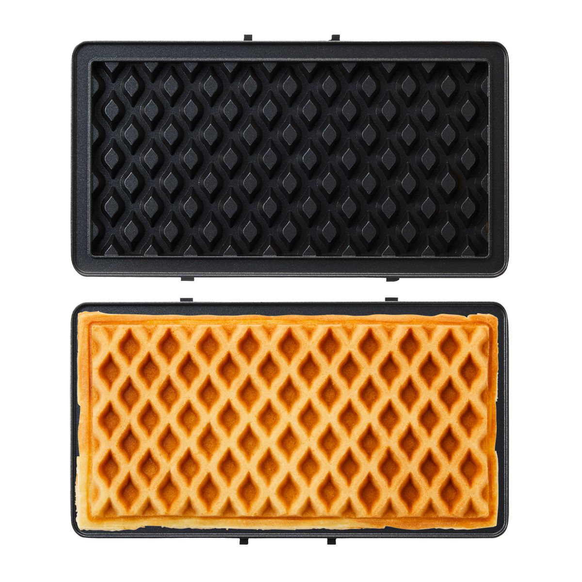 ブルーノ プレート グリルサンドメーカーダブル用 BOE084-WAFFLE/CAKE BRUNO オプション ワッフルプレート ミニケーキプレート キッチン家電 調理器具 | BRUNO | 01