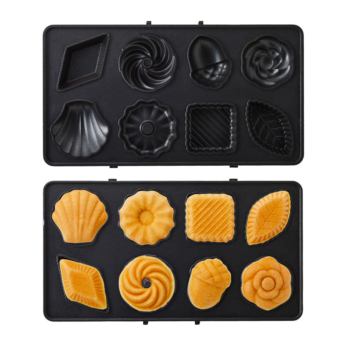 ブルーノ プレート グリルサンドメーカーダブル用 BOE084-WAFFLE/CAKE BRUNO オプション ワッフルプレート ミニケーキプレート キッチン家電 調理器具 | BRUNO | 02