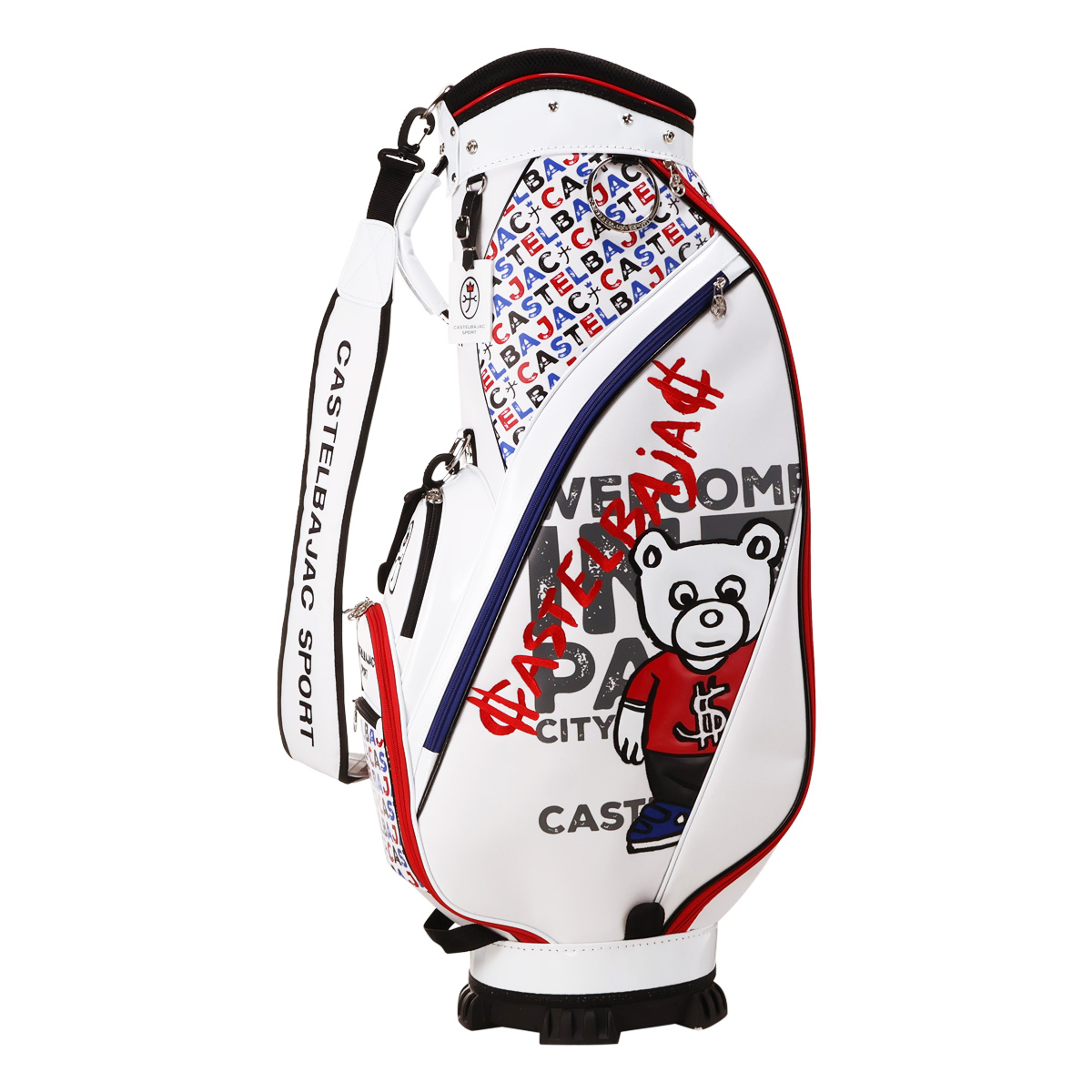 カステルバジャック スポーツ キャディバッグ ゴルフバッグ 9型 5分割 楽天市場】カステルバジャック ゴルフ キャディバッグ カート型 5分割