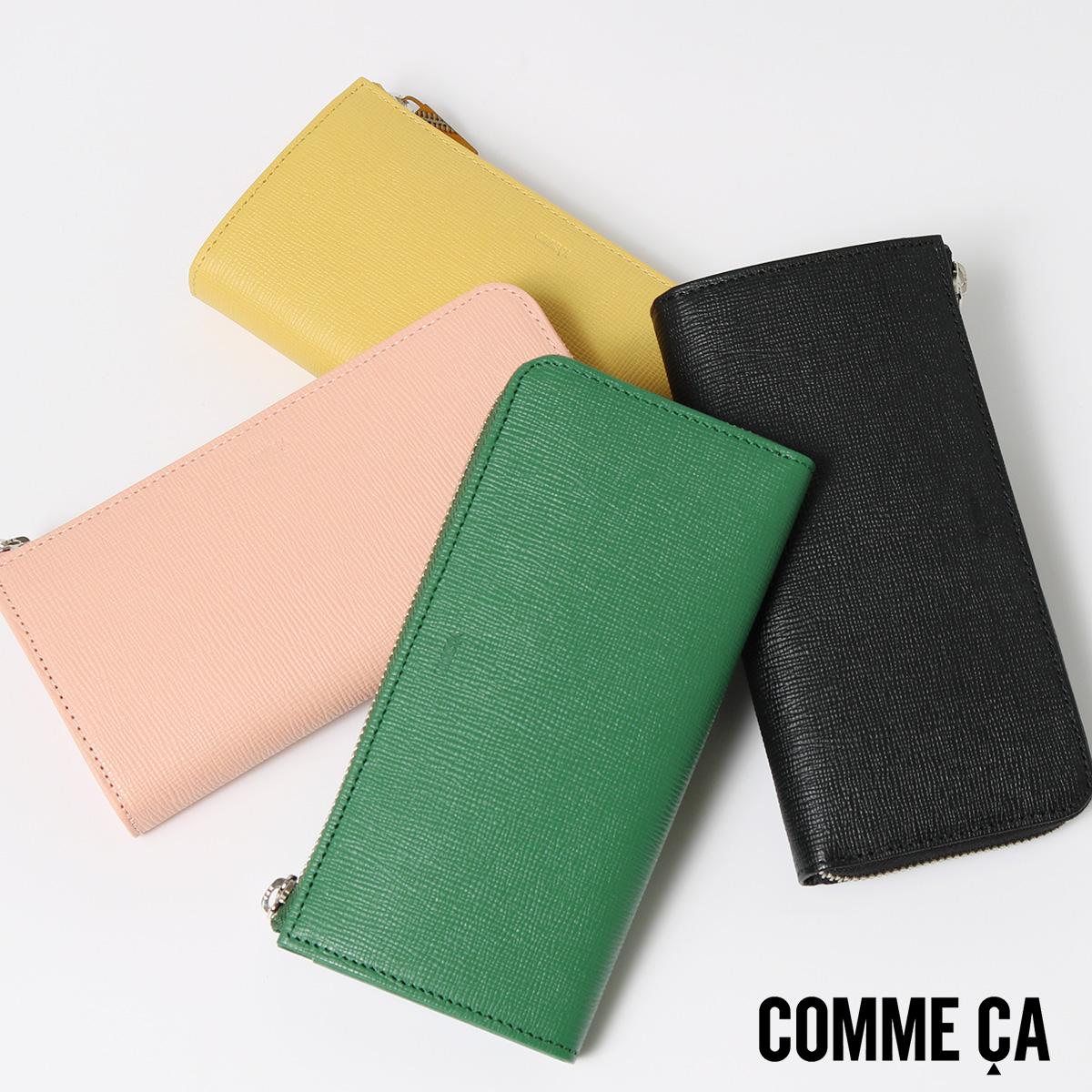 COMME CA（コムサ） 長財布 L字ファスナー シュリー レディース 74807