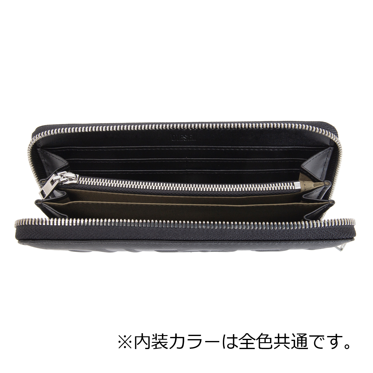 【DIESEL】24年モデル モノグラム 長財布 DIESEL ディーゼル ラウンドファスナー長財布 メンズ 財布