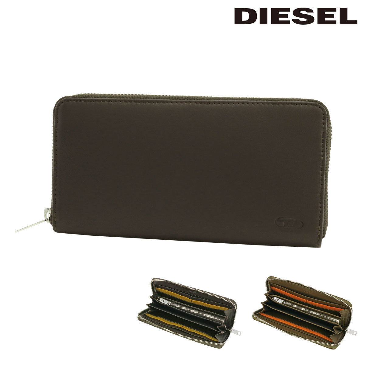 【極美品】DIESEL ディーゼル ラウンドジップ 長財布 1DR シボ革 本革 diesel-x08423.jpg