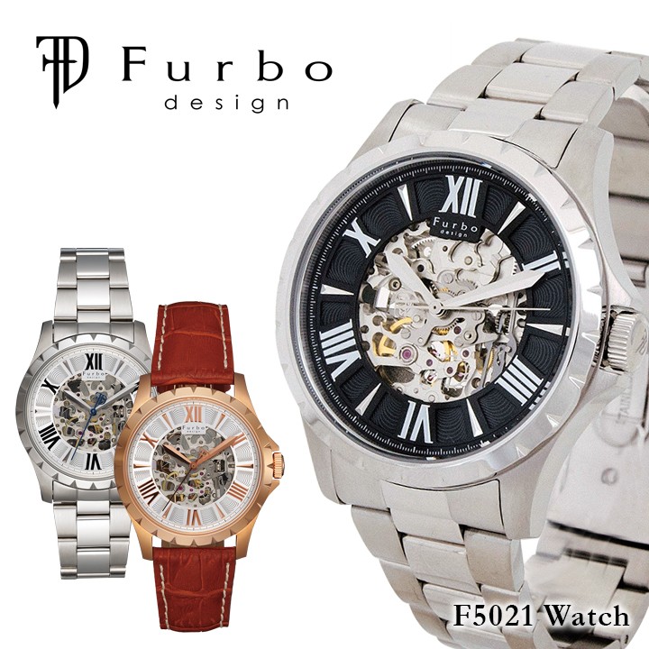 フルボデザイン Furbo design 腕時計 F5021 メンズ 自動巻き ステンレススチール