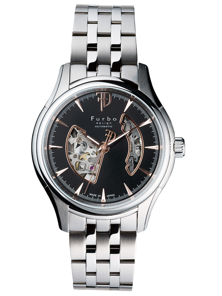 永久保証フルボデザイン　Furbo　腕時計　自動巻き　F5025　レザーベルト 3針（時、分、秒）