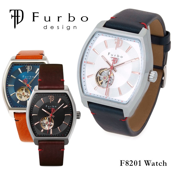 フルボデザイン Furbo design 腕時計 F8201 メンズ 自動巻き レザーベルト