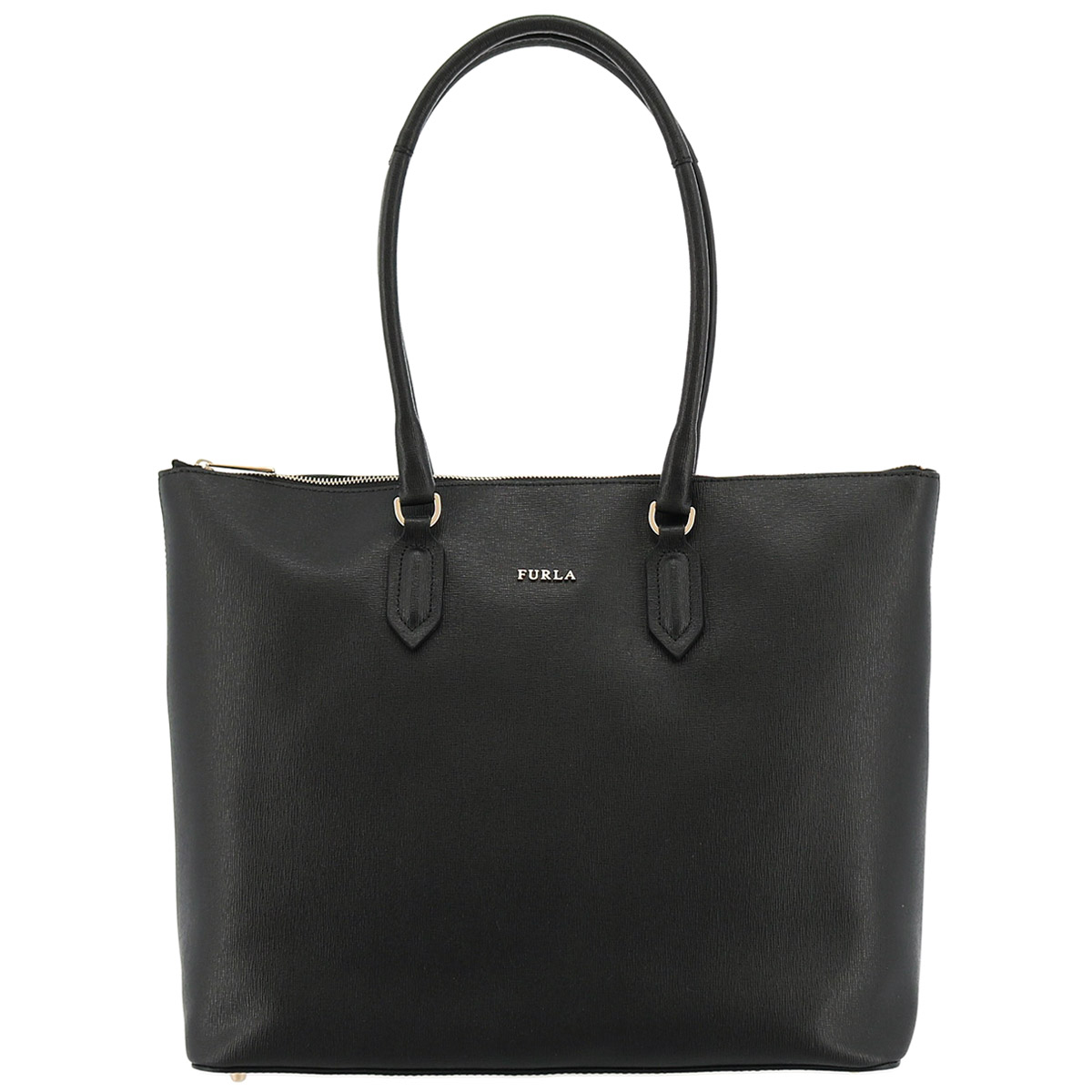 極美品✨FURLA フルラ　トートバッグ　オールレザー　ビジネスバッグ　ブラック FURLA Furla フルラ トートバッグ MAN GIOVE L CASUAL TOTE
