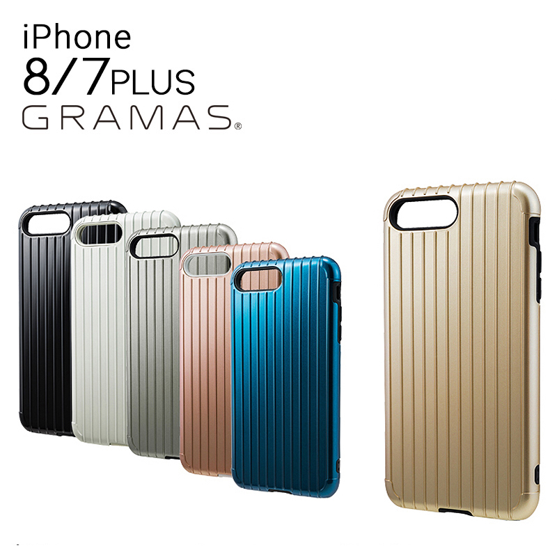 グラマスカラーズ iPhone8Plus ケース CHC446P Rib Hybrid Case
