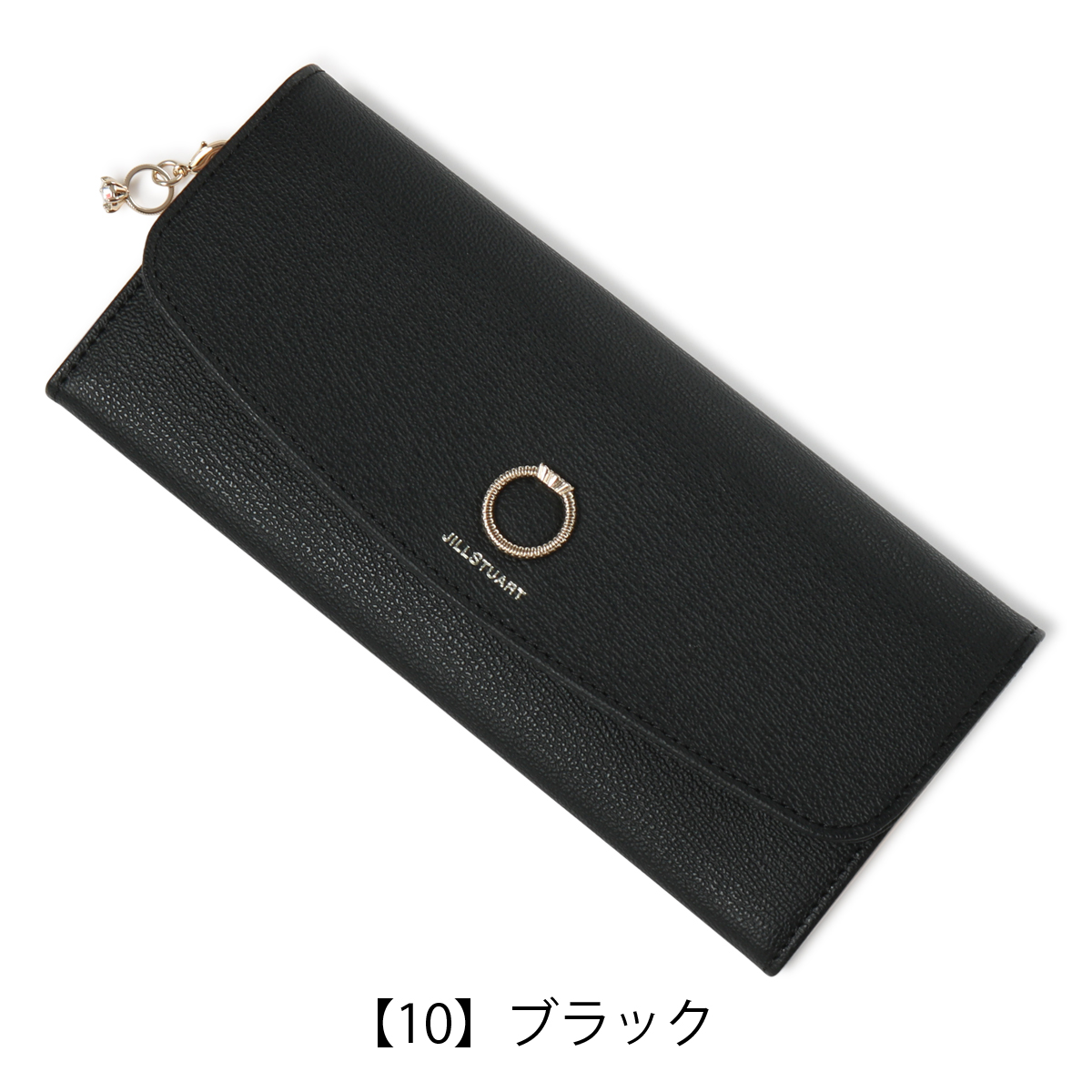 JILL STUART ジルスチュアート 長財布 かぶせ 本革 ギフト