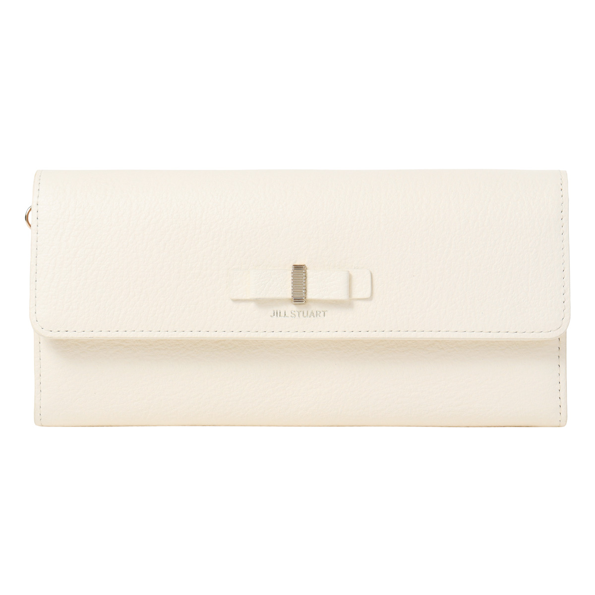 JILLSTUART ジル・スチュアート　長財布　白 JILL STUART（ジルスチュアート） 長財布 本革 かぶせ レディース