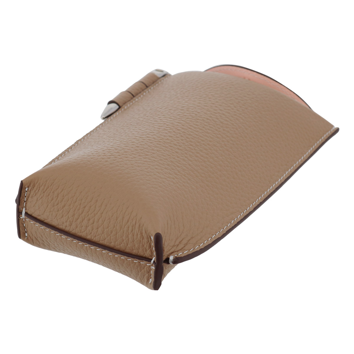 ラ・クローゼット スマホショルダー スマホポーチ 本革 レディース