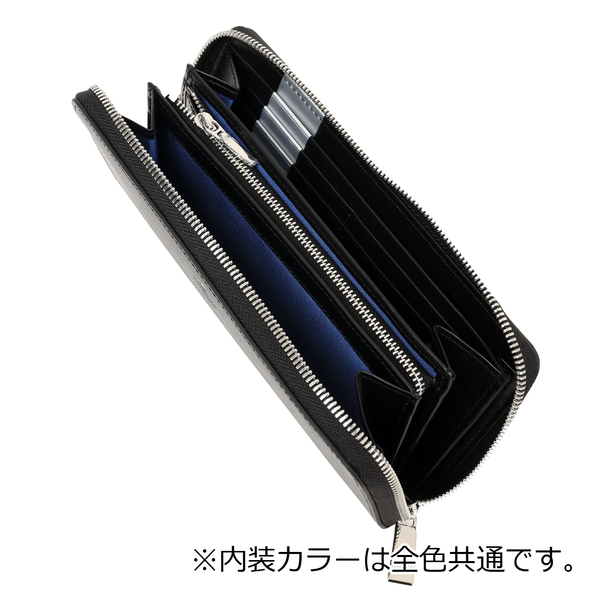 新品 LANVIN en Bleu 牛革 ラウンドファスナー 長財布 Ⓗ LANVIN en Bleu ランバンオンブルー ラウンドファスナー長財布 財布 長