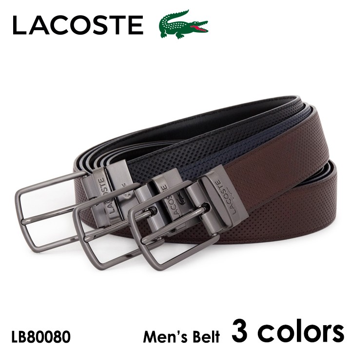 ラコステ LACOSTE ベルト LB80080 ベルト メンズ レザー : lb80080