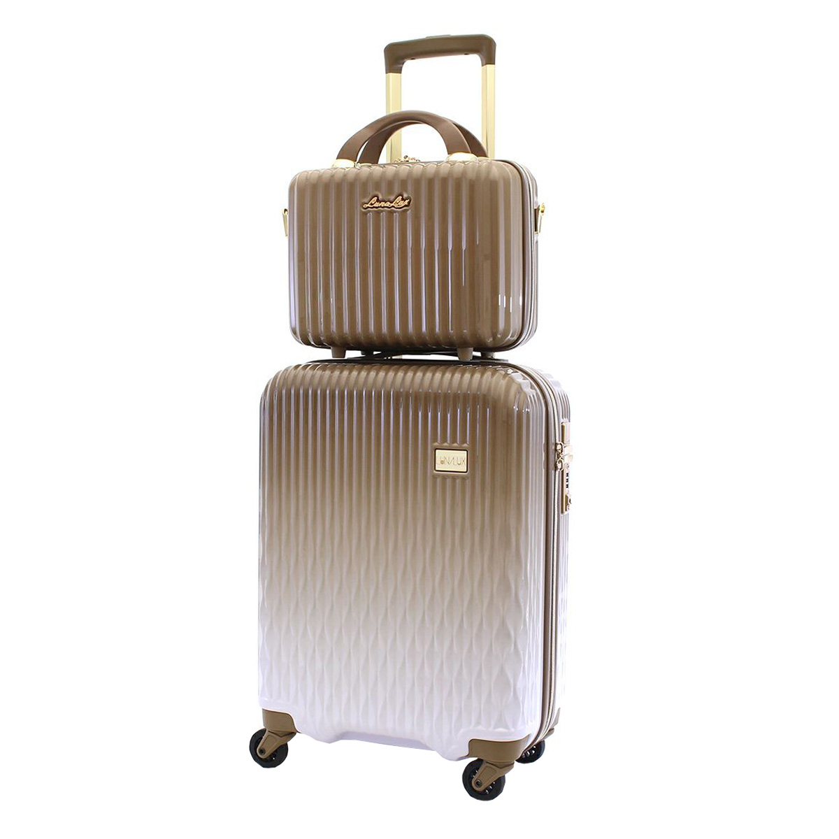 シフレ スーツケース 32L 48cm 2.8kg ルナルクス LUN2116K-48 Siffler 抗菌加工 旅行 キャリーケース ハードキャリー セット かわいい ミニトランク付き｜richard｜04
