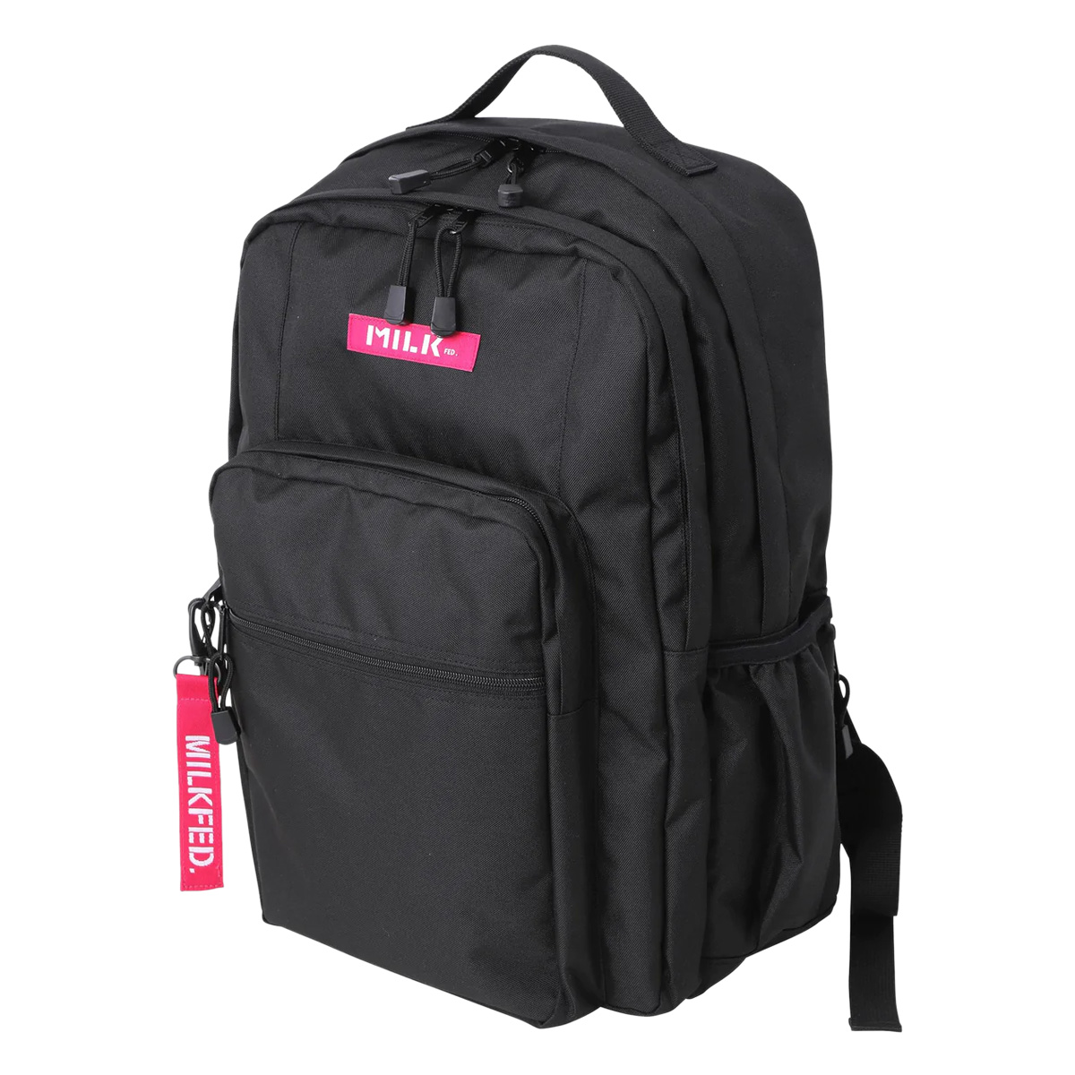 ミルクフェド リュック A4 2層 PC収納 メンズ レディース 103212053005 MILKFED. W ZIP OUTPOCKET BACKPACK | リュックサック バックパック 大容量｜richard｜04