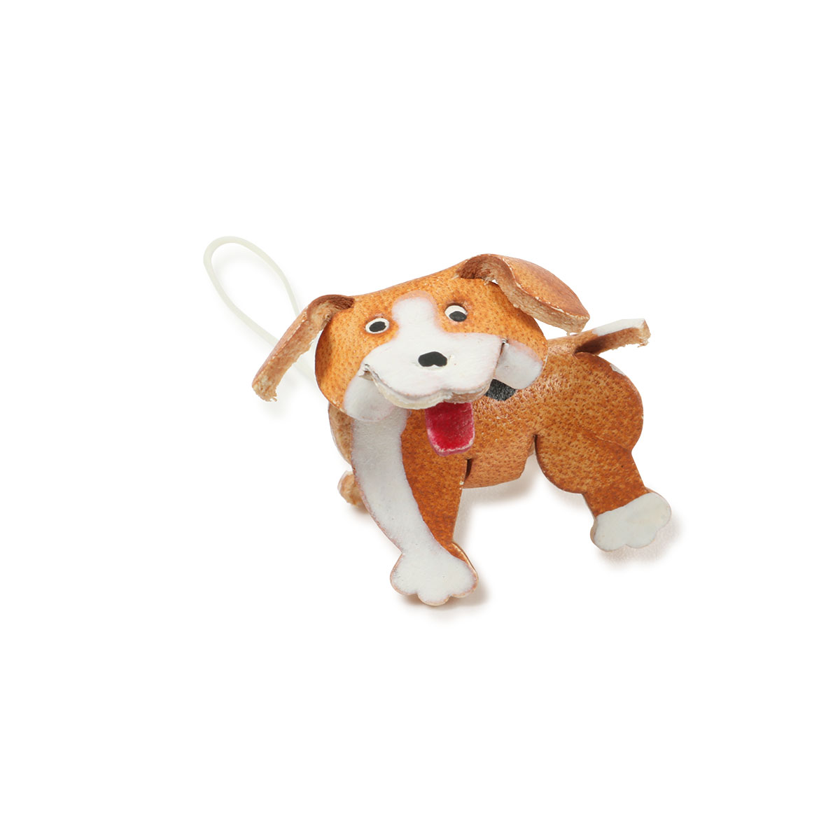 ストラップ 犬 キーホルダー 革 かわいい 本革 MG-084 日本製