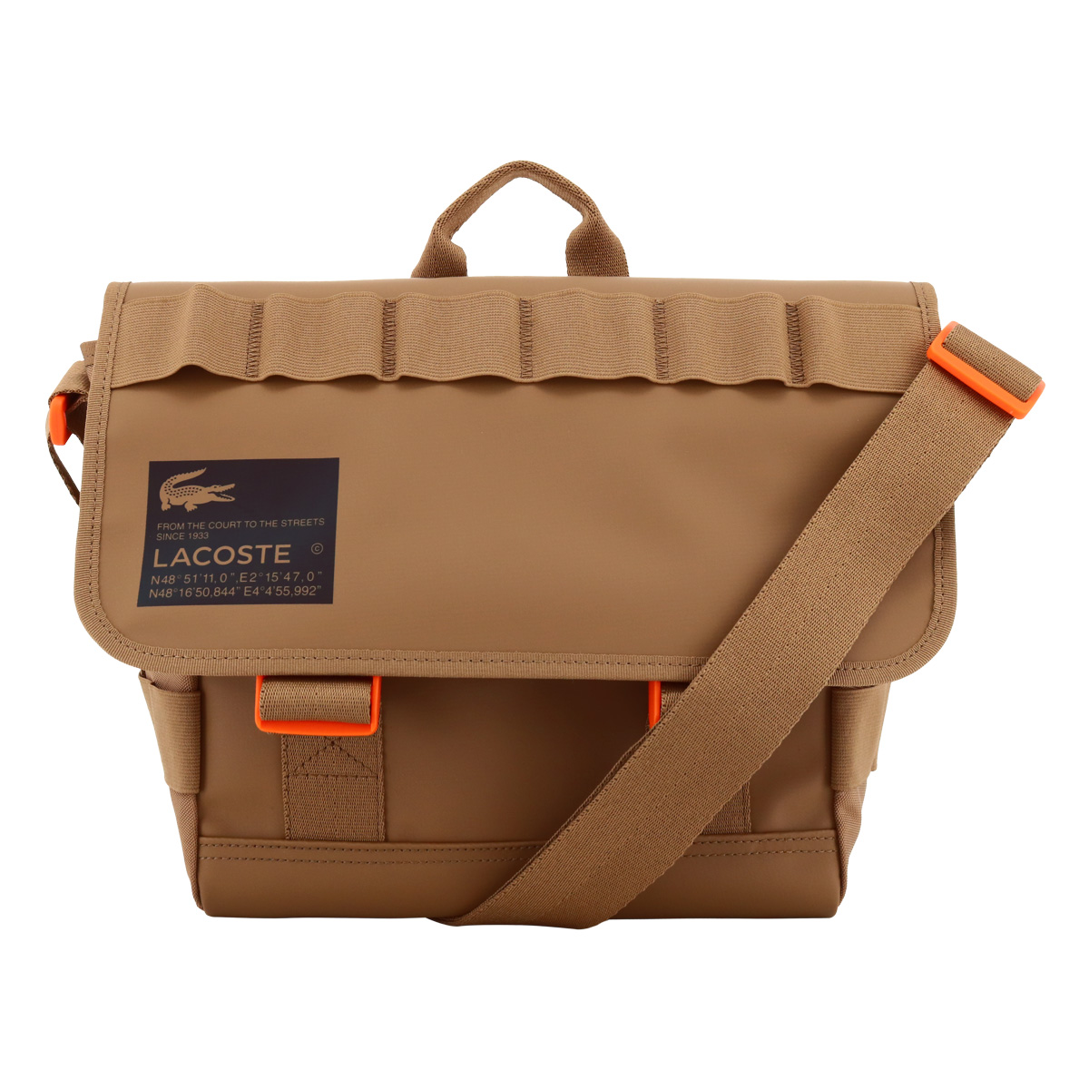 ラコステ ショルダーバッグ NH4034O メンズ LACOSTE アウトドア クロック メッセンジャーバッグ 撥水 nh4034o