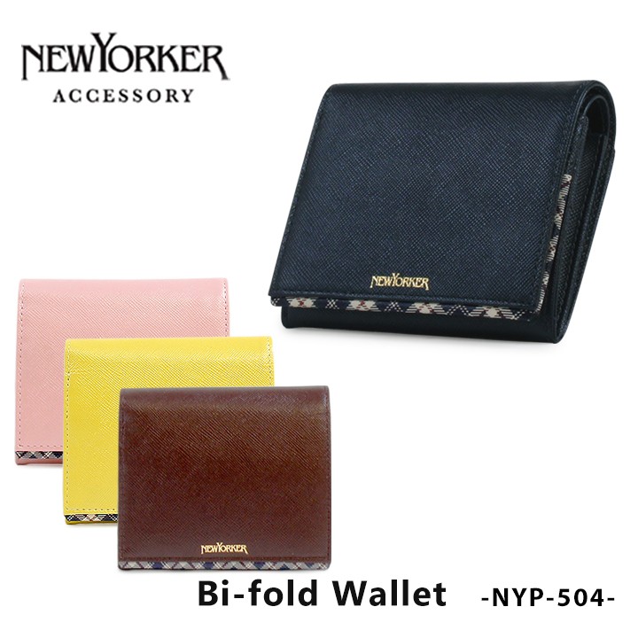 【着後レビューで 送料無料】 二つ折り財布 ニューヨーカー NEWYORKER NYP-504 財布 ライン 小物