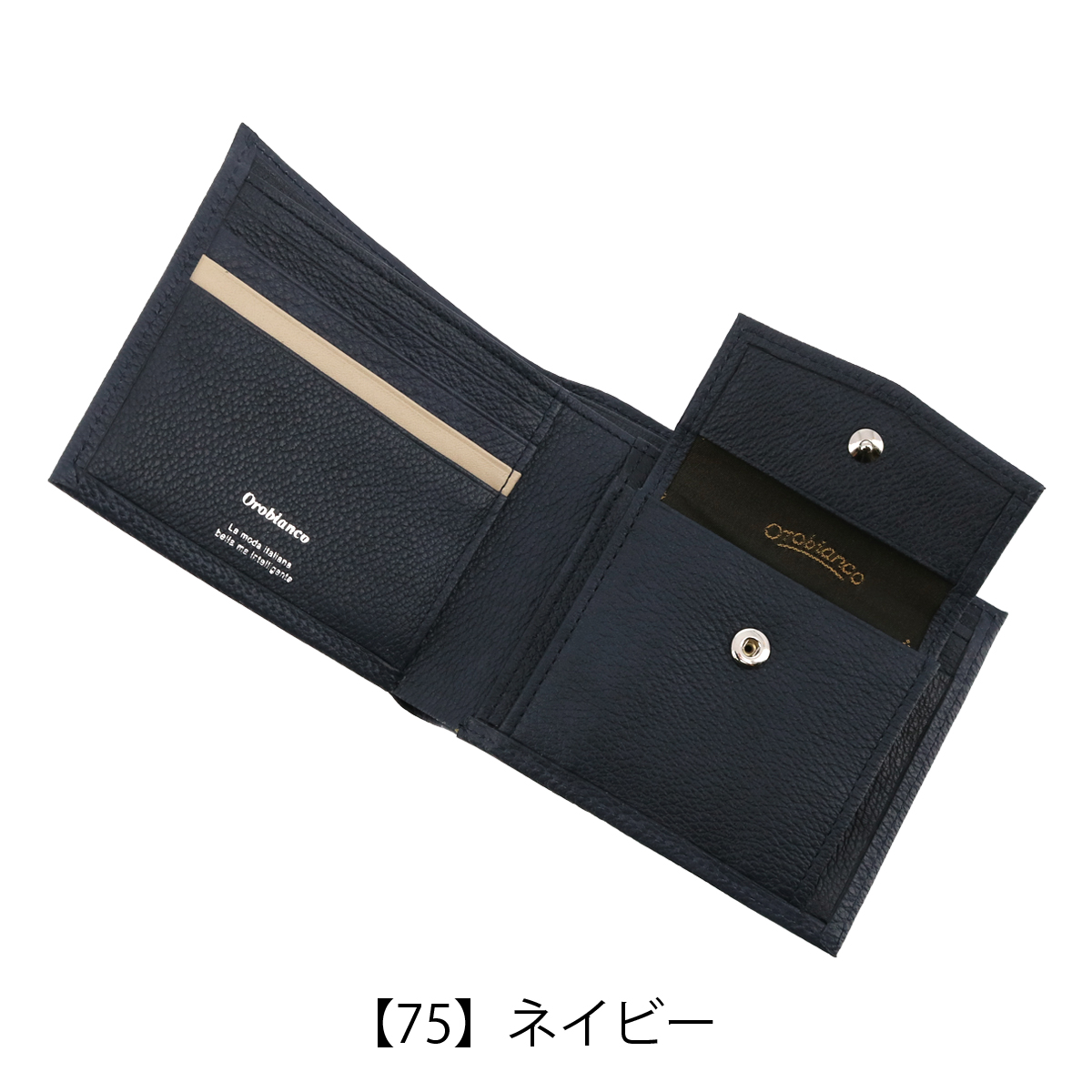 Orobianco（オロビアンコ） 二つ折り財布 本革 ポインテッド ORS