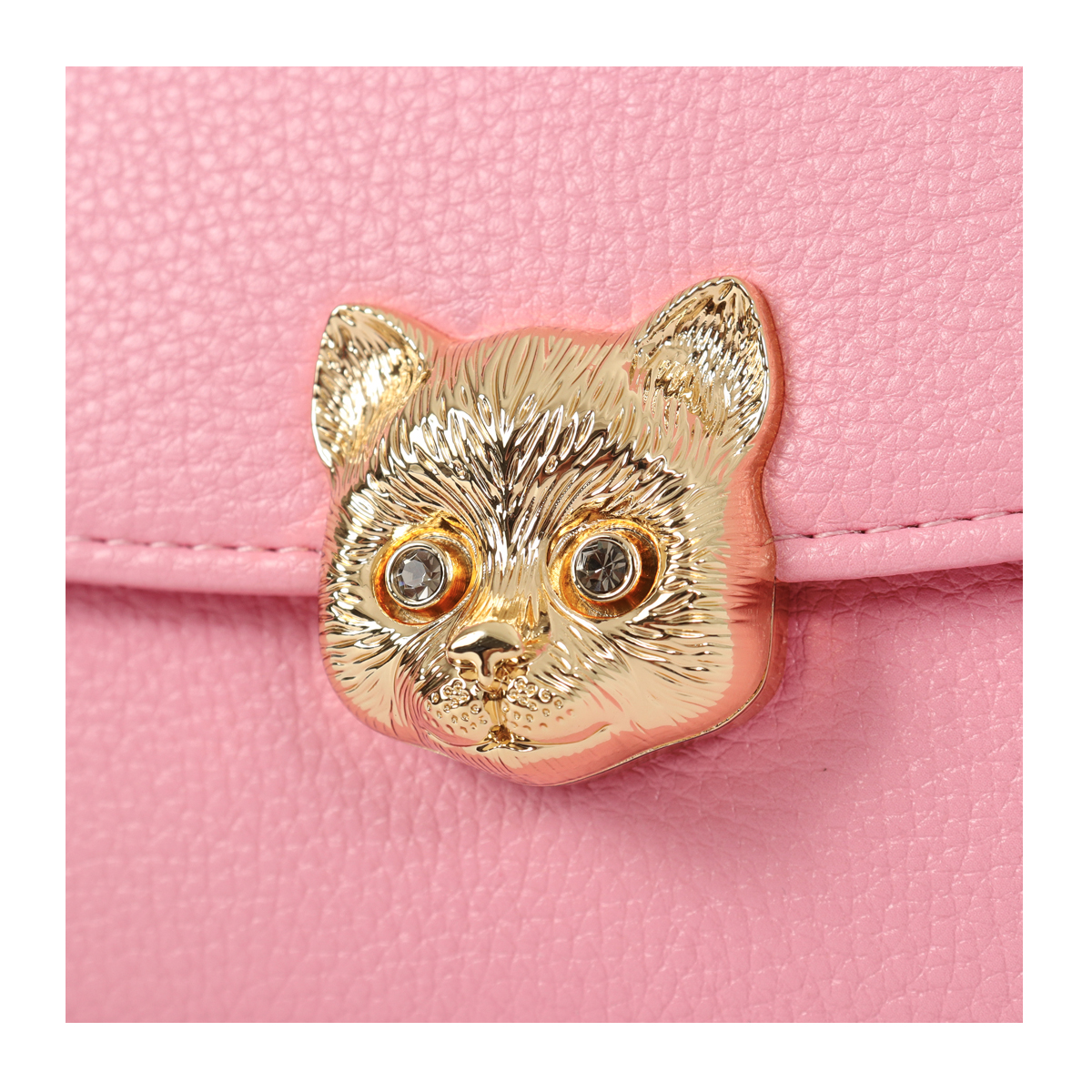 PAUL&JOE（ポール＆ジョー） アクセソワ 長財布 かぶせ 猫 3D CAT FACE
