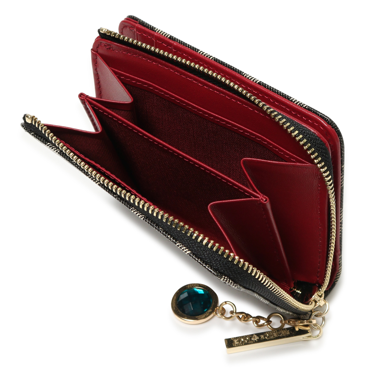 新品】パトリックコックス✨デニムプリント 長財布 フラップ