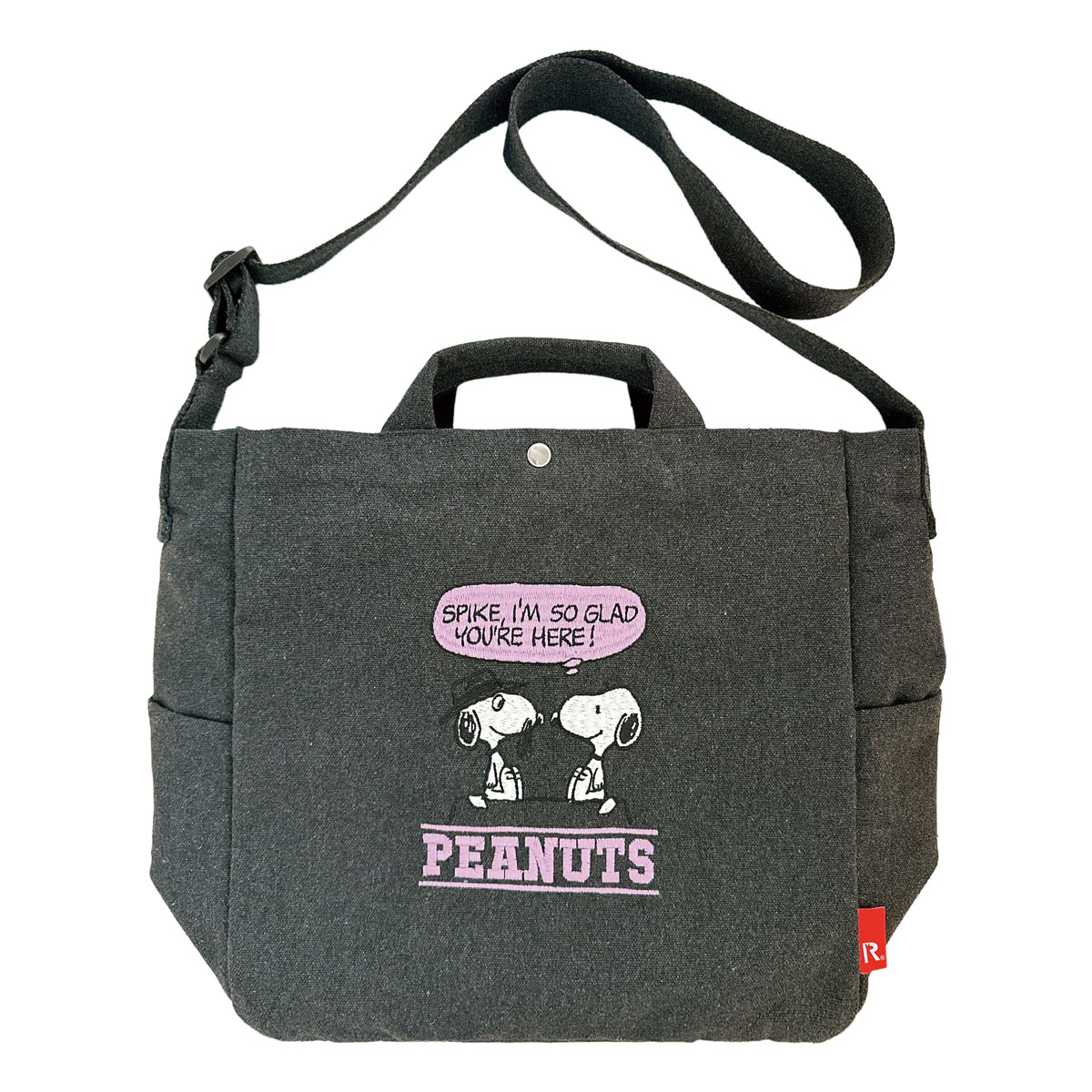 スヌーピー ピーナッツ ルートート トートバッグ 2WAY A4 ショルダーバッグ 8467 PEANUTS ROOTOTE IP.ミディアム.2WAY.ピーナッツ-0X リサイクルコットン | ROOTOTE | 03