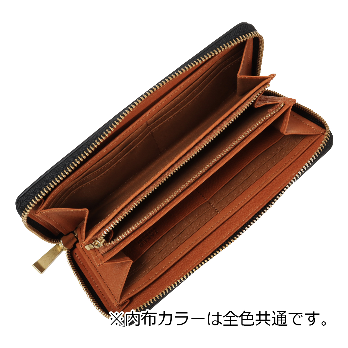 TAKEO KIKUCHI（タケオキクチ） 長財布 ラウンドファスナー 本革