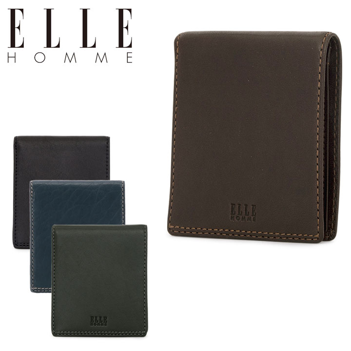 エルオム ELLE HOMME 二つ折り財布 XP34580(XP34565) Sheepskin メンズ