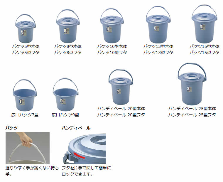 ダスポットバケツ5型フタ