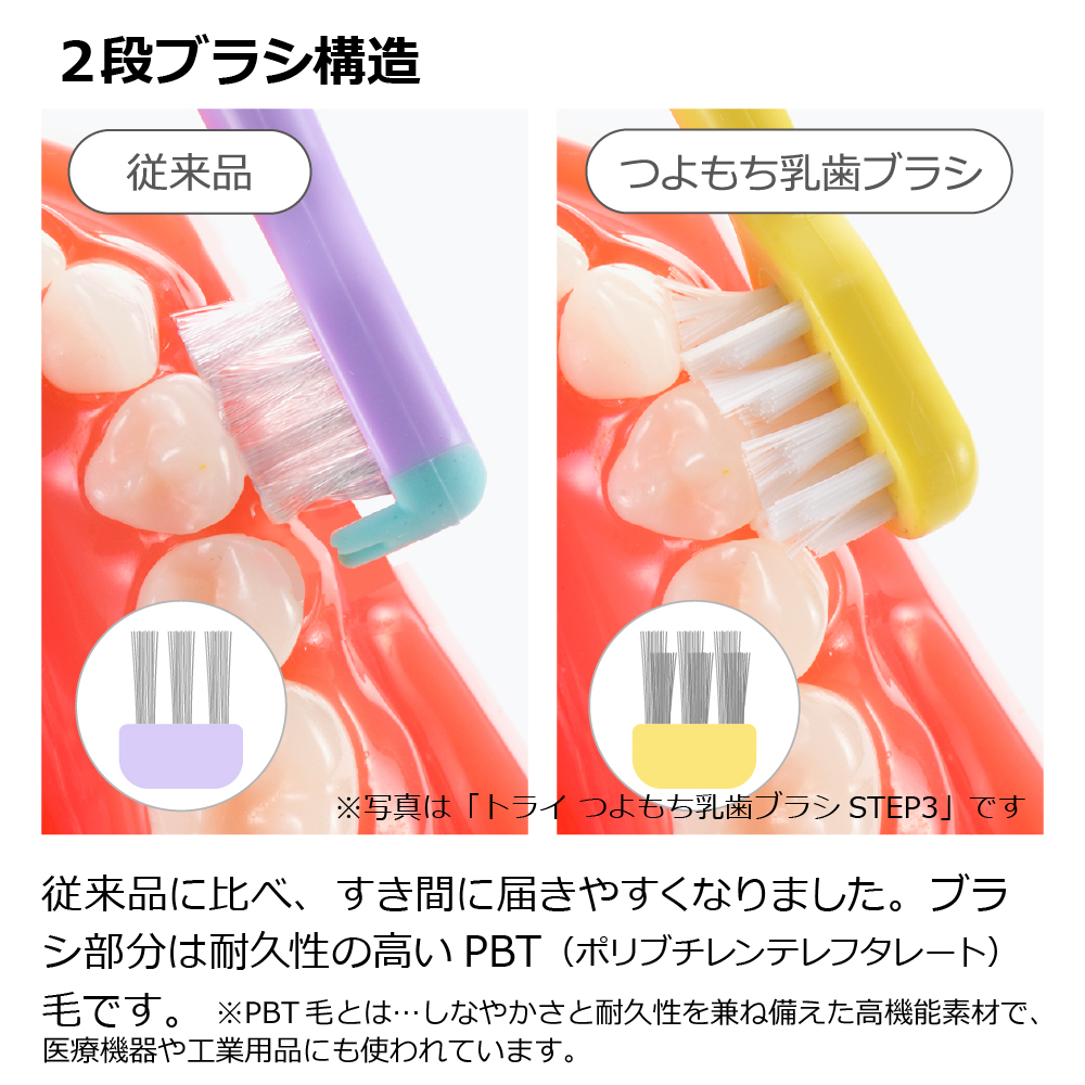 リッチェル（Richell） トライ つよもち乳歯ブラシSTEP4 赤ちゃん