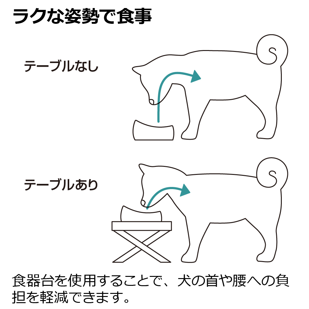 たためるペットテーブル シングル