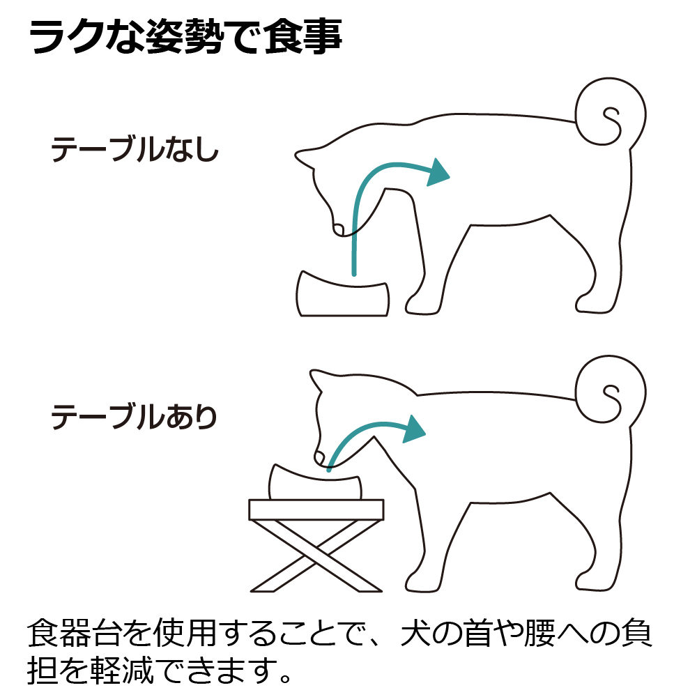 たためるペットテーブル ダブル