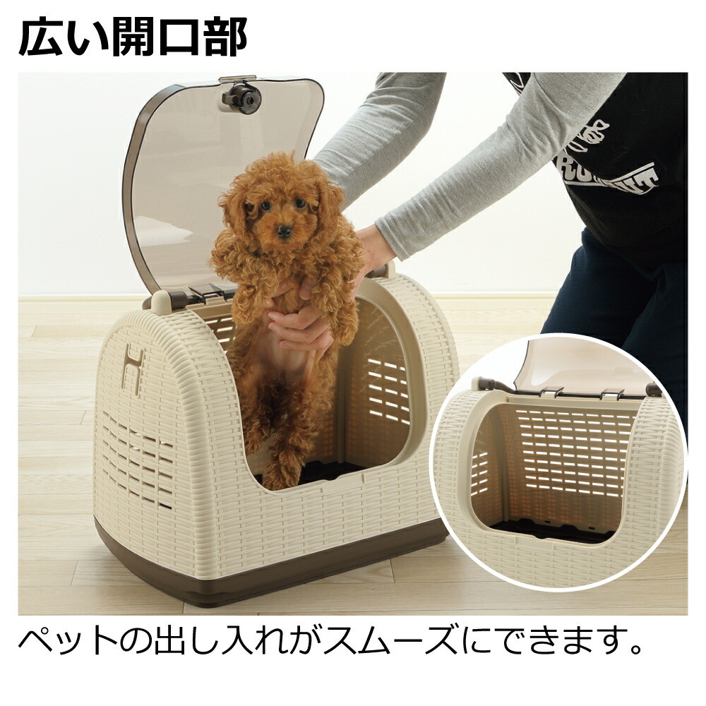 リッチェル（Richell） ラタンキャリー 超 小型 犬 猫 うさぎ 防災