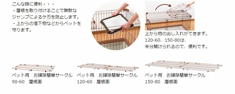 お掃除簡単サークル150-80屋根面