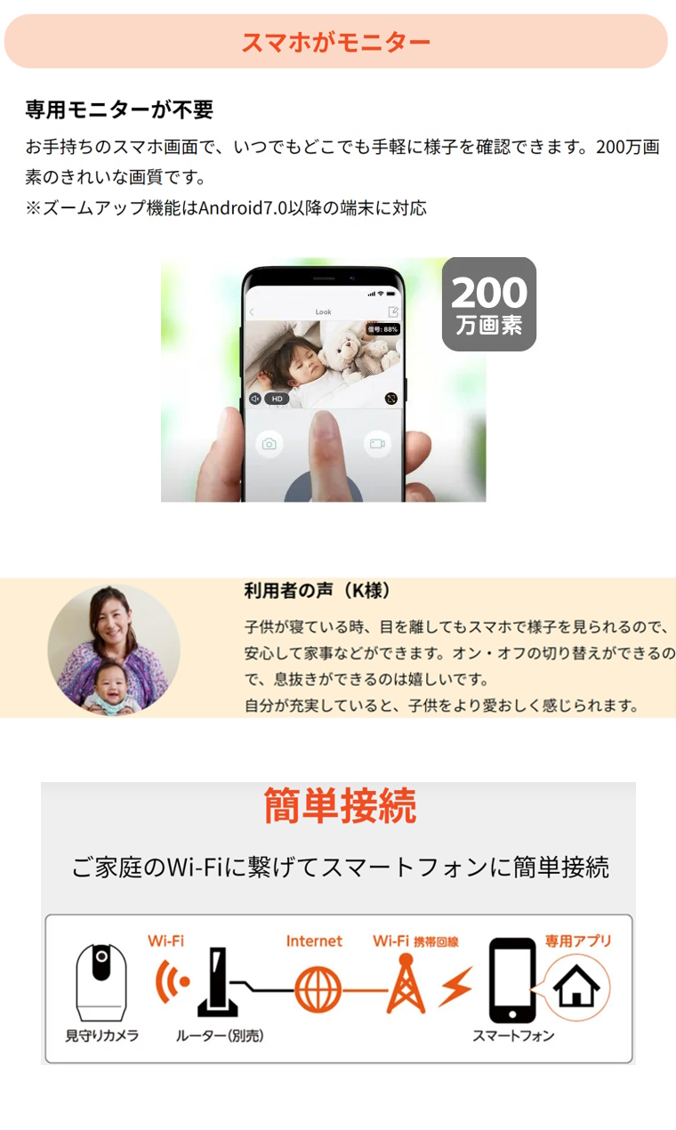 見守りカメラLOOK