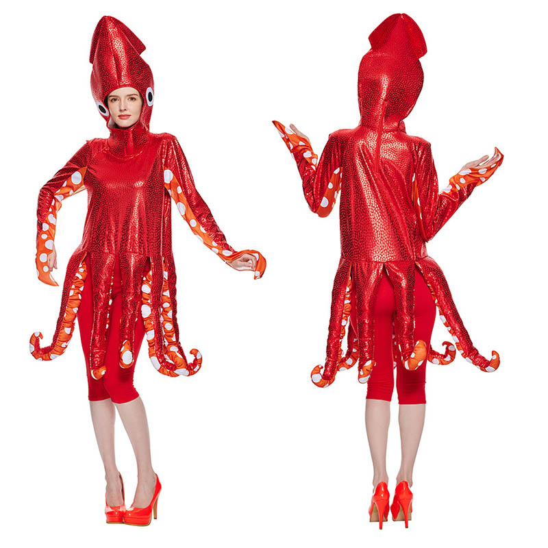 タコ 着ぐるみ 大人用 コスプレ衣装 イカ 面白い ハロウィン コスプレ  