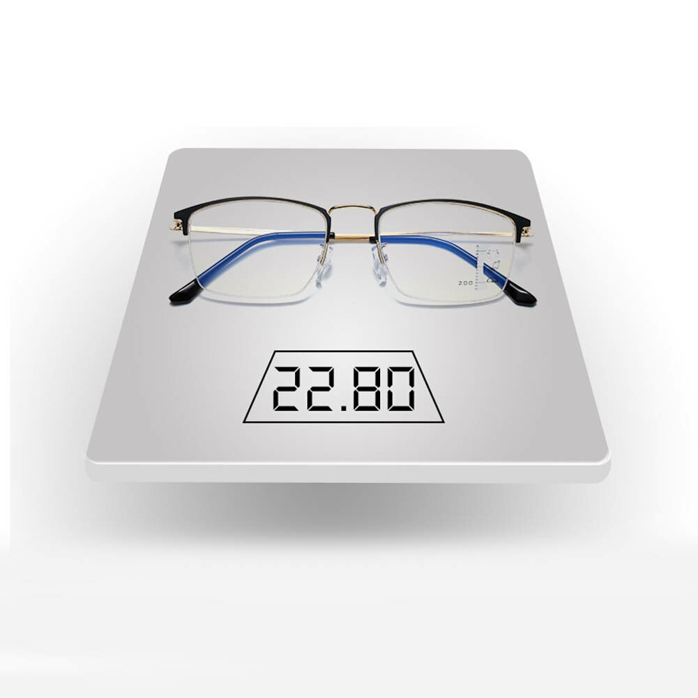 メガネ 老眼鏡 遠近両用メガネ ブルーライトカット 自動的にスマート 