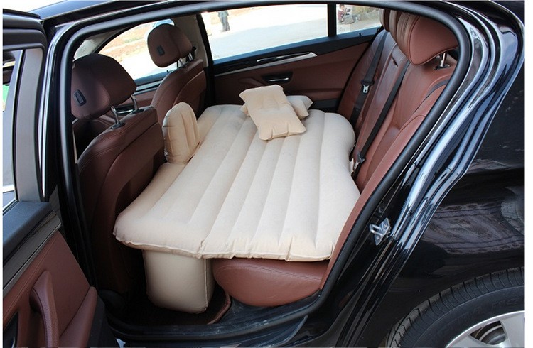 プチプラsuvガス入りマットレス 車中泊マット 後部座席用 アウトドア 旅行 キャンプ ドライブ 休憩 恋人が喜ぶ コンパクト 収納便利 防寒 ベージュ通販