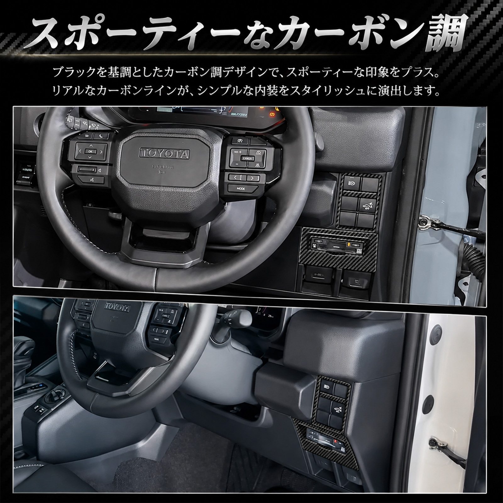 ランドクルーザー FJ ランクルFJ 専用 運転席ボタン周りパネル/ ETC