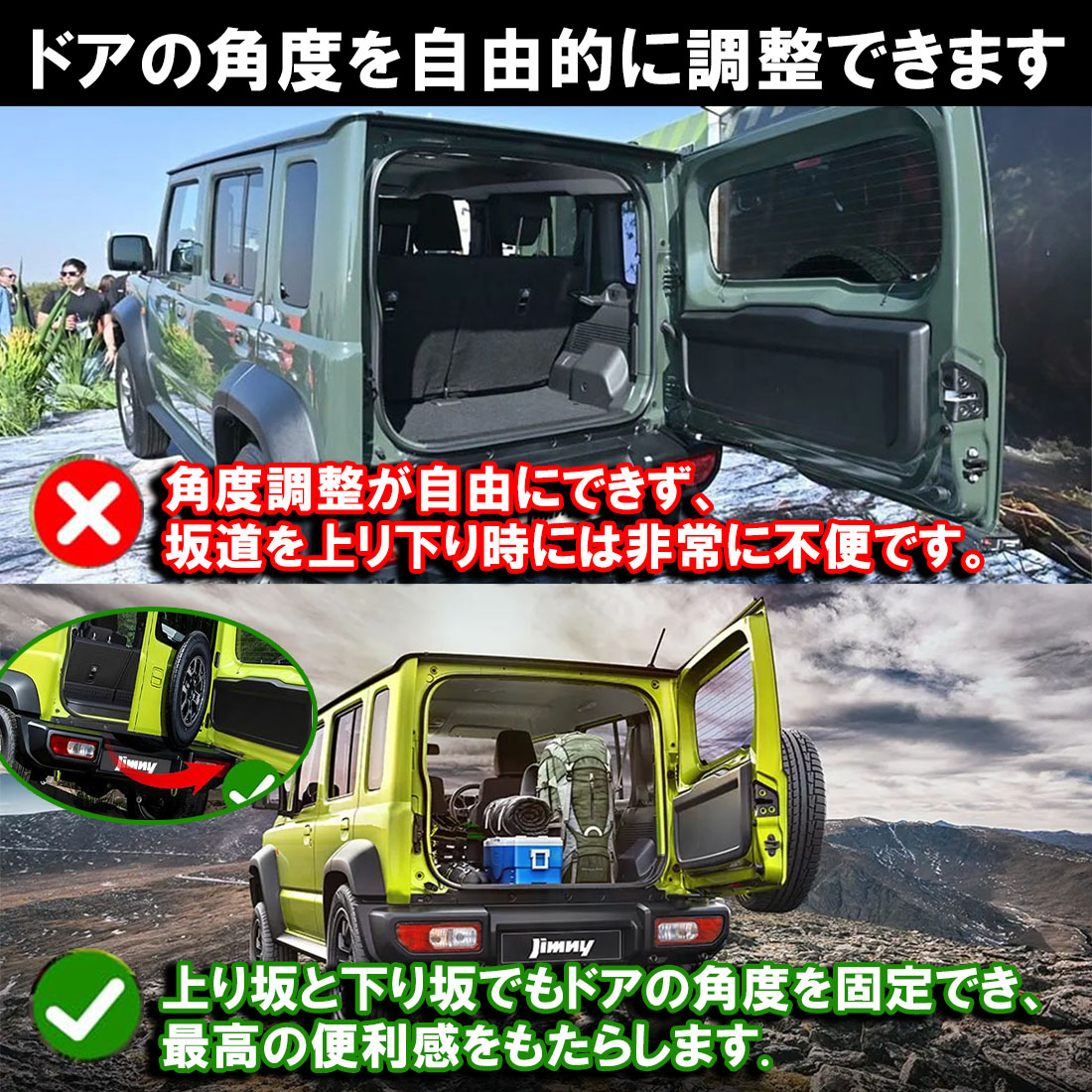 ジムニーノマド JC74 5ドア ジムニーシエラ JB74 パーツ バックドア