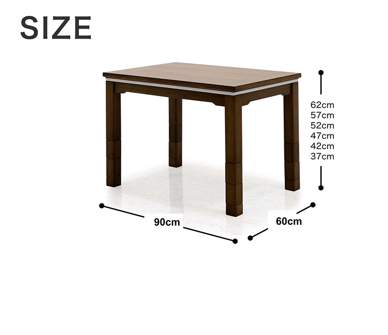 こたつテーブル こたつ 一人用 ハイタイプ 長方形 90 おしゃれ